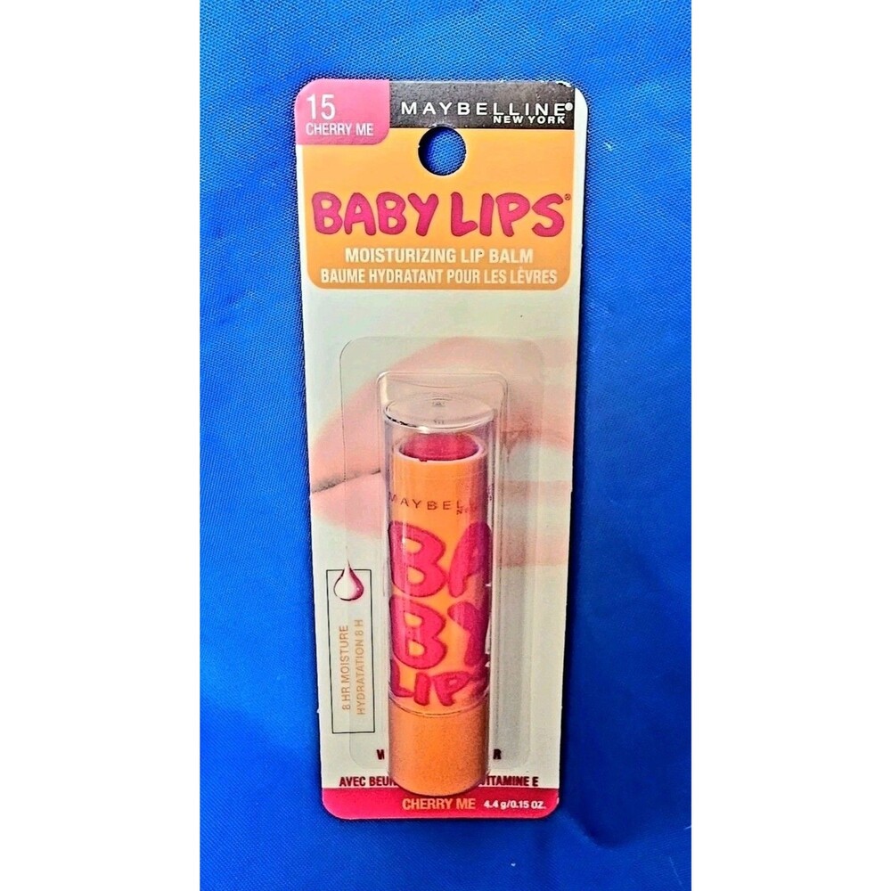 Maybelline Baby Lips Cherry Me 15 Moisturizing Lip Balm NEW 8hr Hydrate Pink/Red